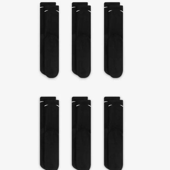 Nike 
Training Crew Socks (6 Pairs)
Nike Everyday Cushioned - Picture 3 of 8